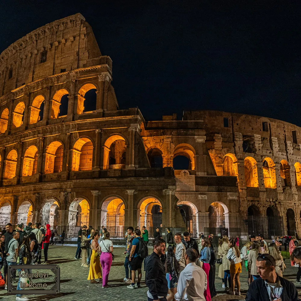 10 Day Rome Itinerary - Colosseum At Night