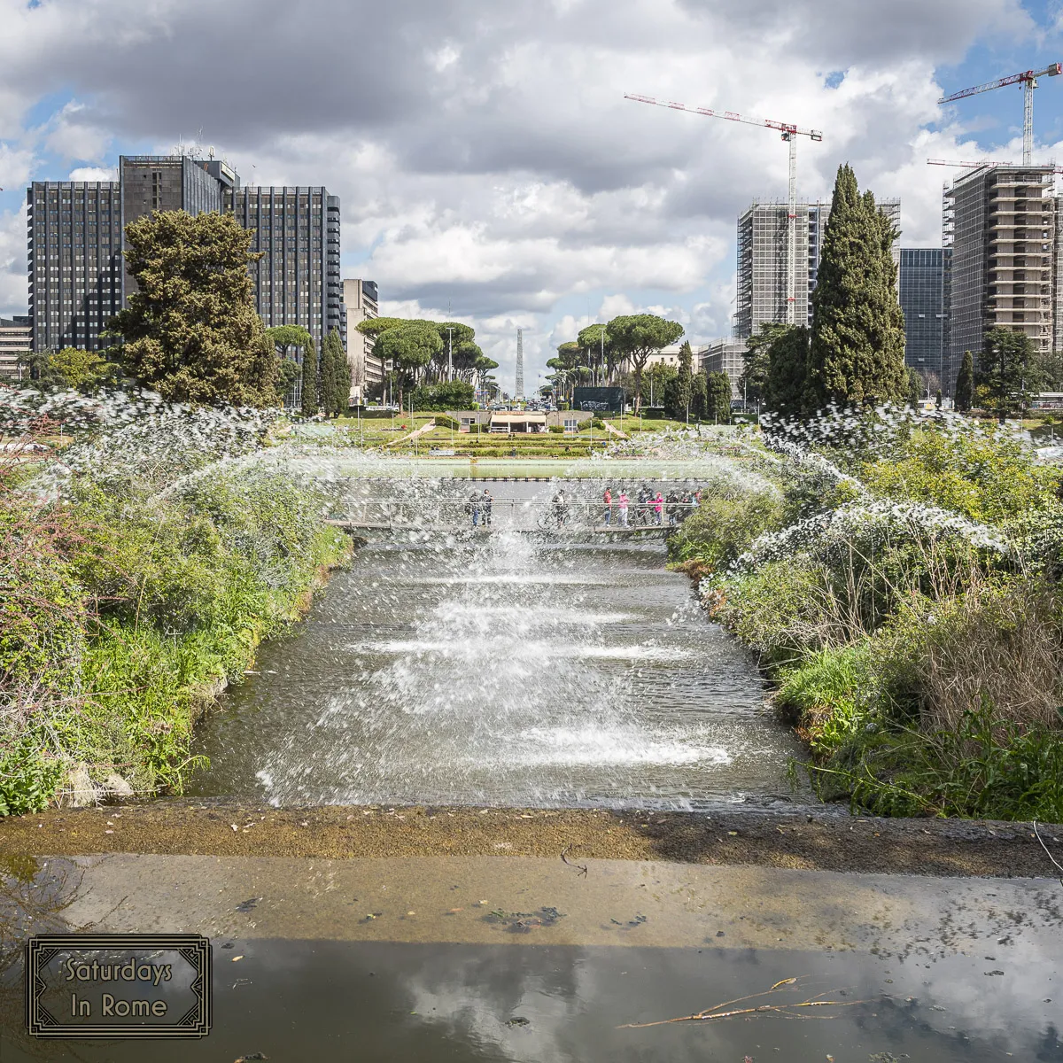 EUR Rome - Obelisk In The Distance