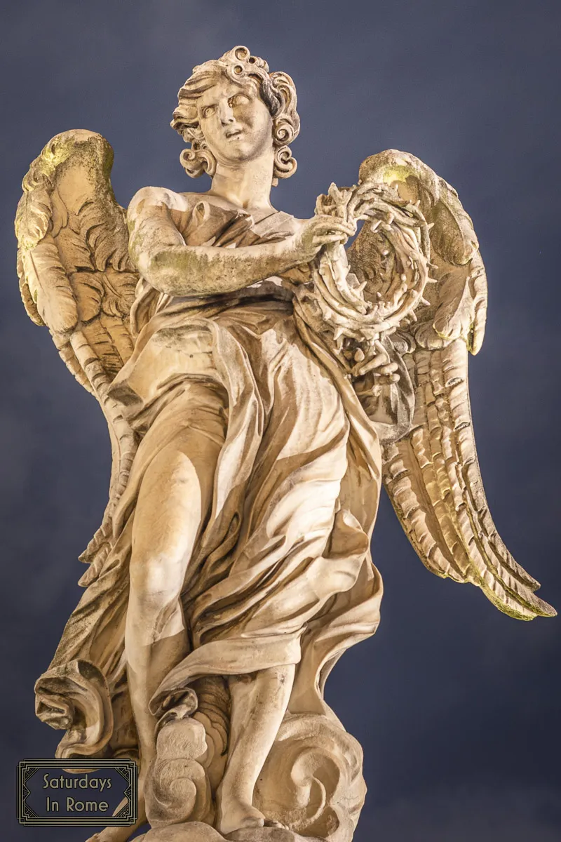 Ponte Sant Angelo - Angel with crown