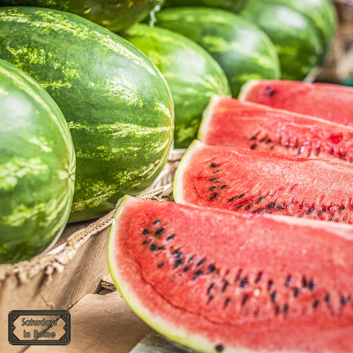 Farmers Markets In Rome - Watermelon Slices