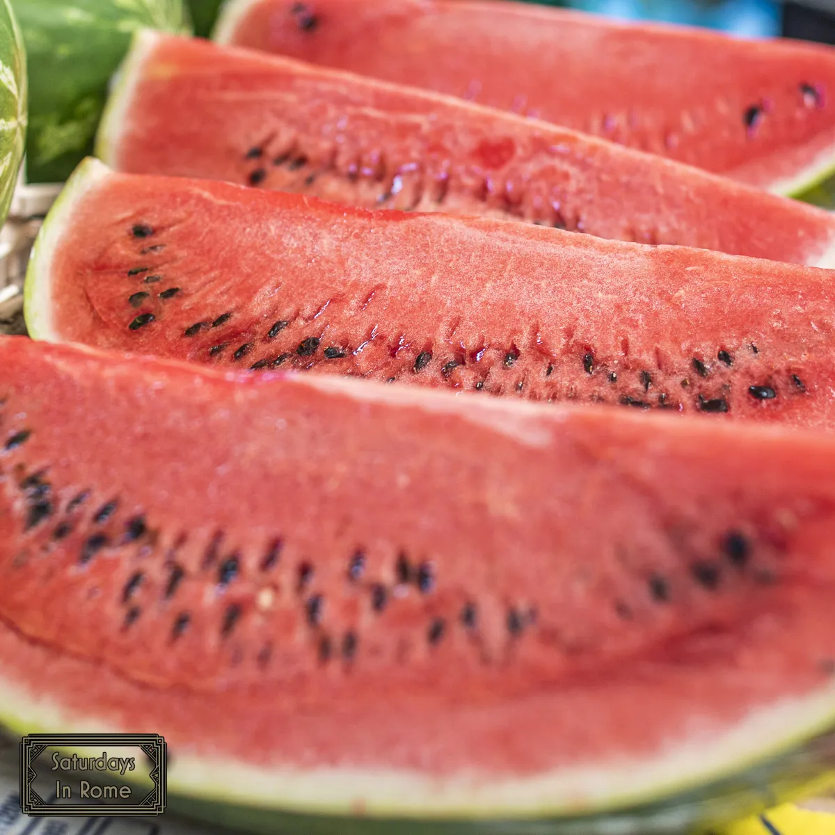 Farmers Markets In Rome - Fresh Watermelons