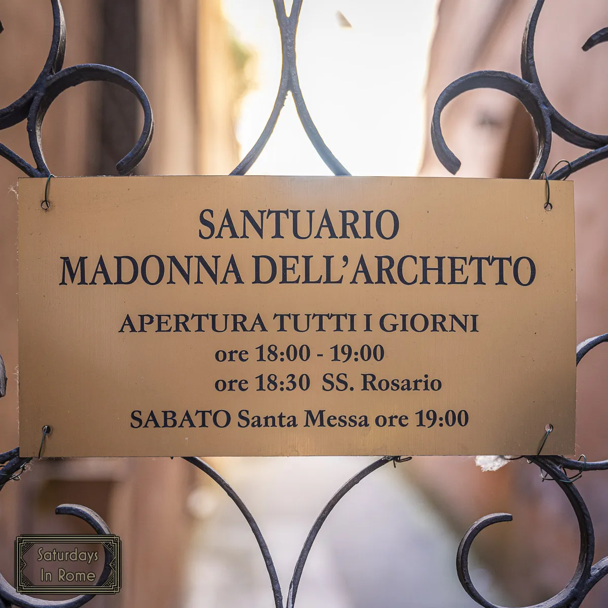 Small Church - Opening Hours