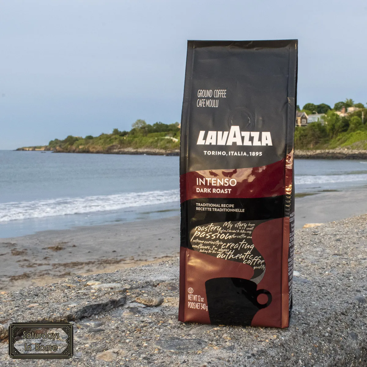 Turin Coffee - Lavazza Bag on Beach