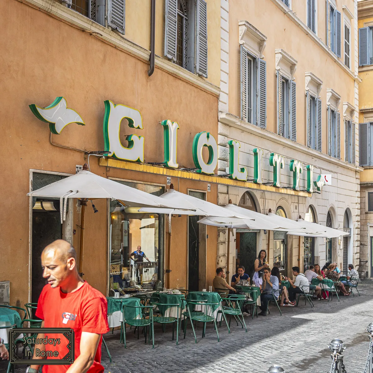 Giolitti Gelato Rome - Outside Gelateria