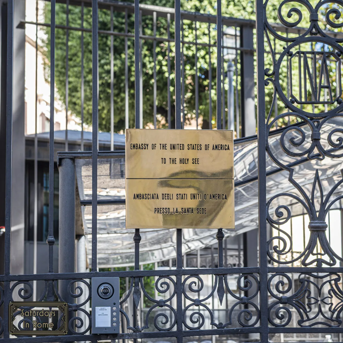 US Consulate In Rome - So Many Fences