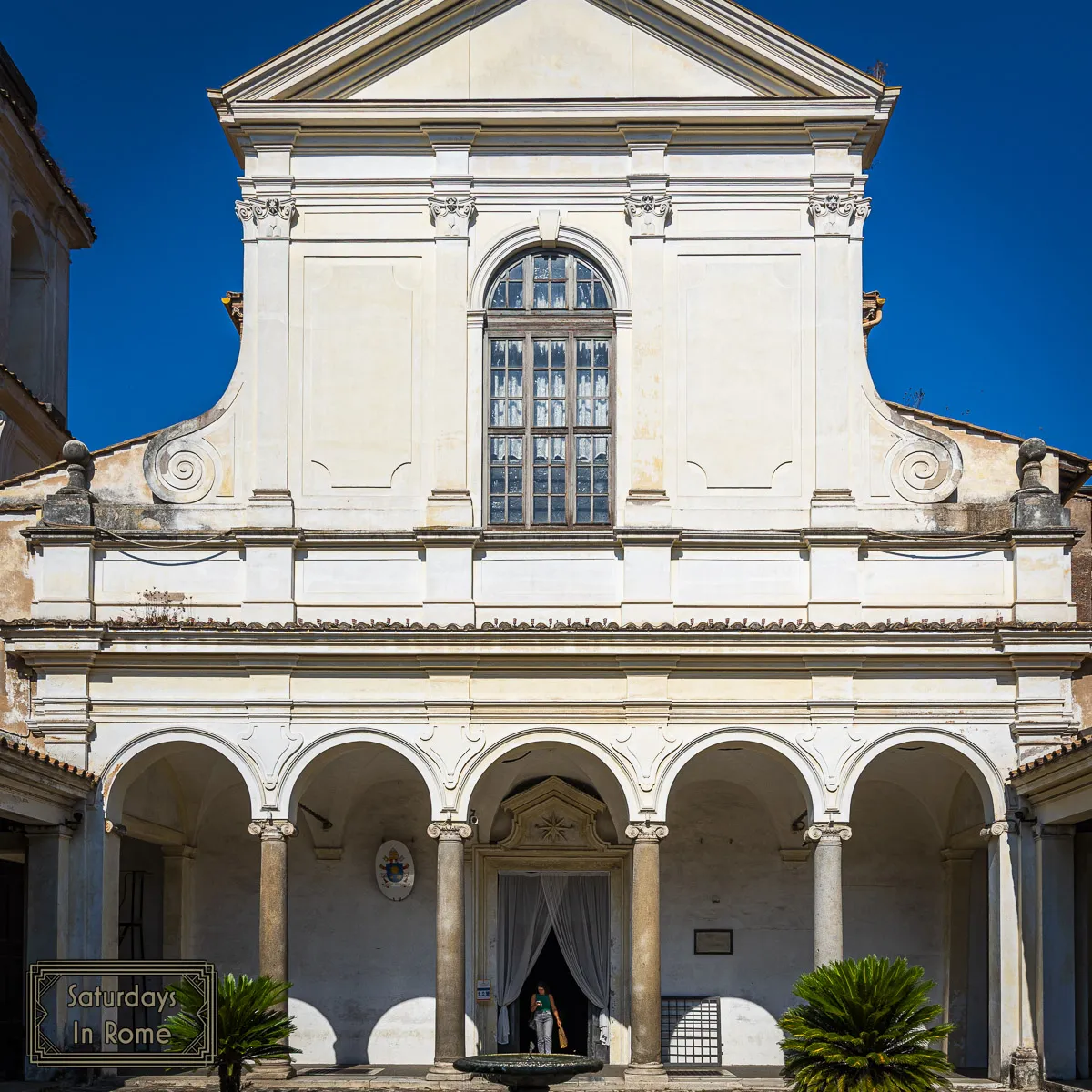 San Clemente In Rome - Courtyard Into Basilica