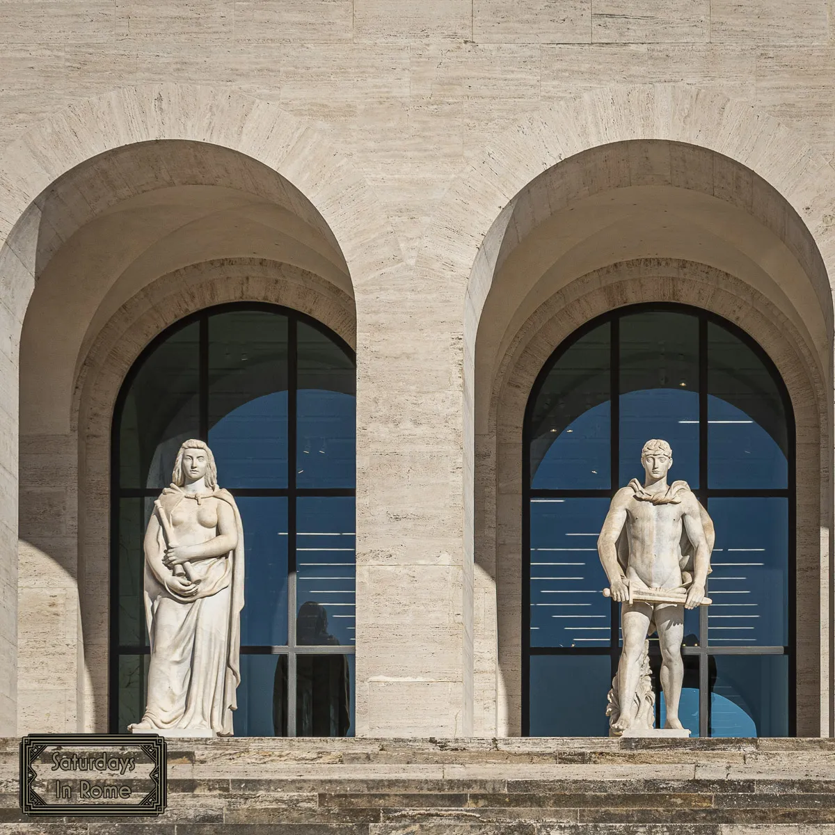 Second Time In Rome - Two Of The 28 Statues