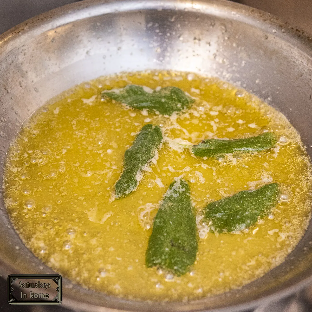 Squash Gnocchi Recipe - Sage Frying In BUtter