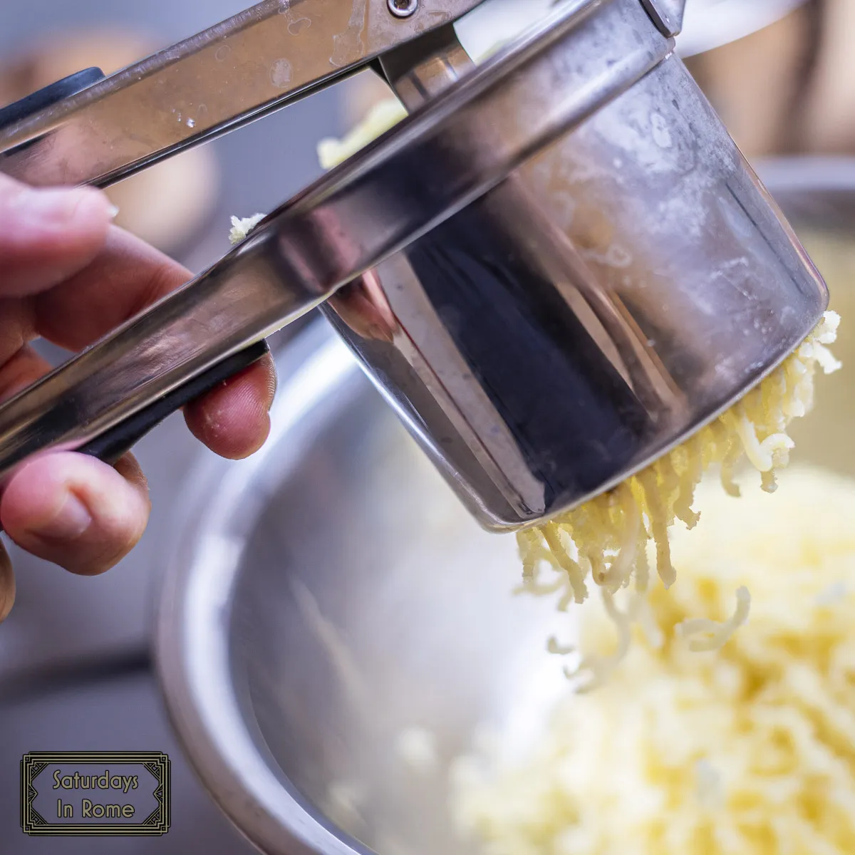 Traditional Italian Gnocchi Recipe - Ricing Potatoes