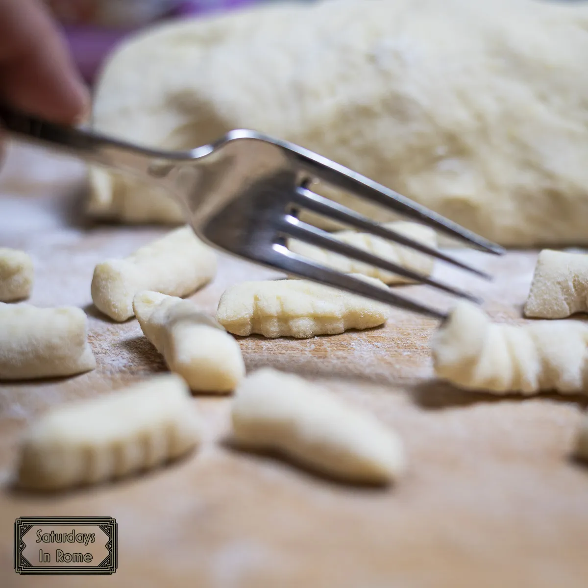 Traditional Italian Gnocchi Recipe - Adding Grooves