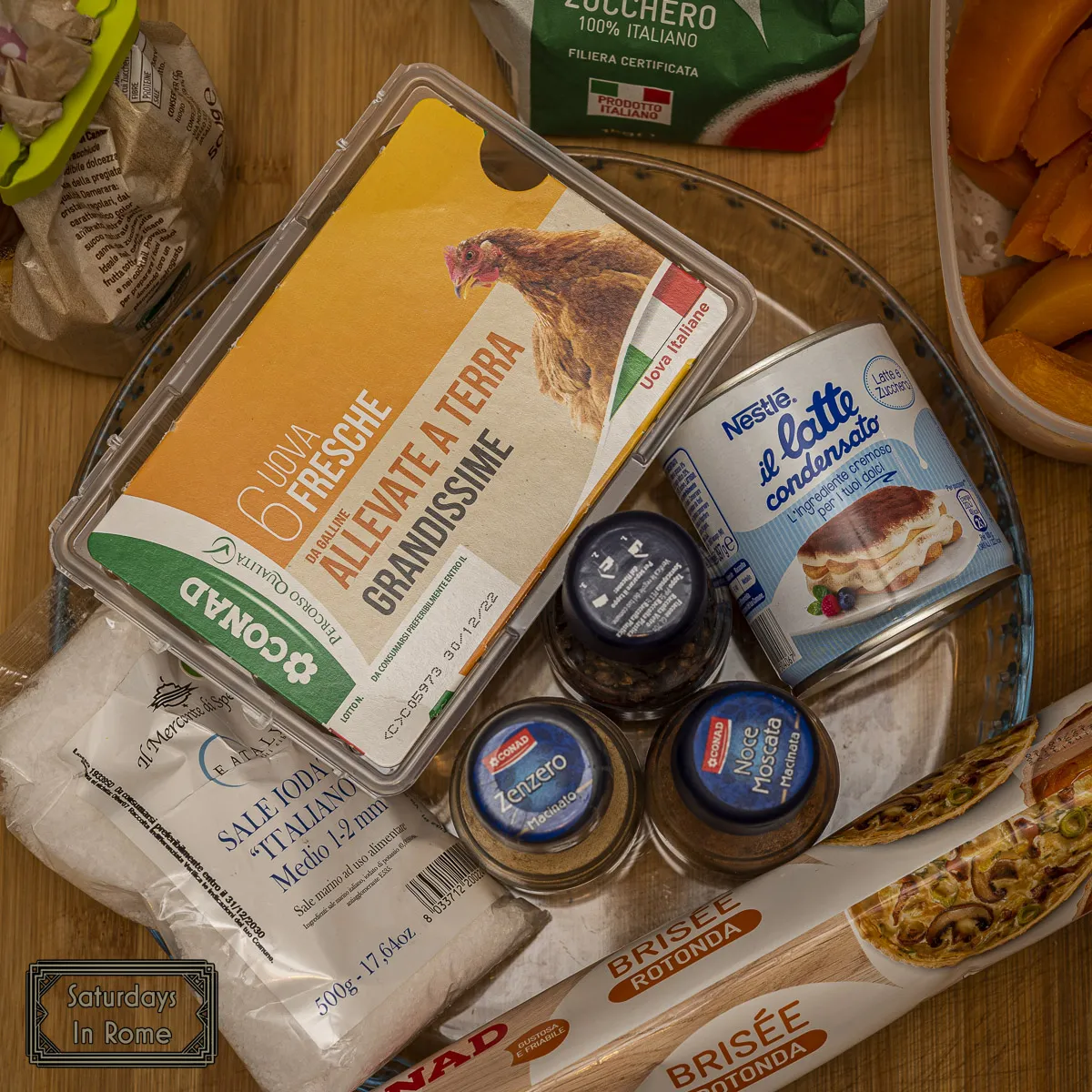 Italian Squash Pie Recipe - Ingredients